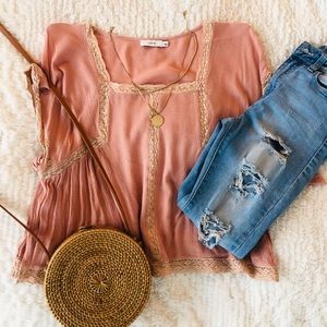 Boutique lace top